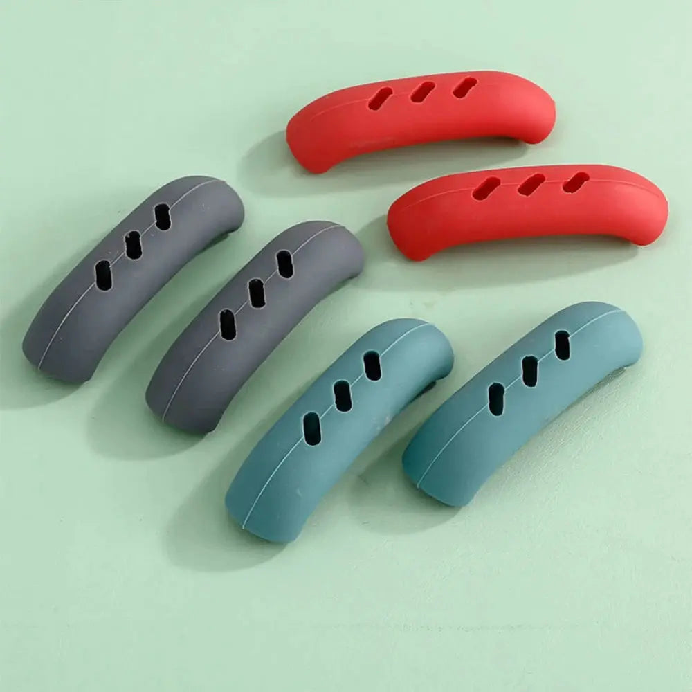 2 Pcs Silicone Pan Handle Covers Heat Insulation Assist Handle Holder Grip Sleeves For Safe Handling Kitchen Gadgets