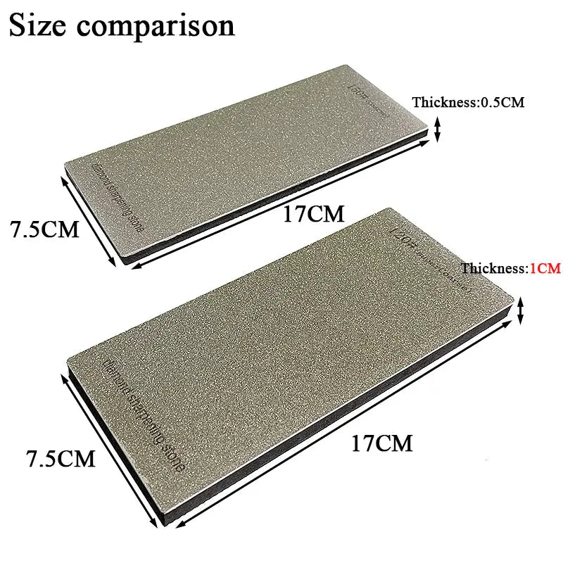 Thickened Non Slip Base Diamond Stone Kitchen Knife Sharpening System 15 Degree Sharpener Whetstone Leather Polishing