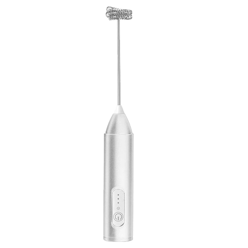 Wireless Milk Frother Electric Type C Handheld Blender Stainless Steel Mini Coffee Maker Whisk Mixer Cappuccino Cream