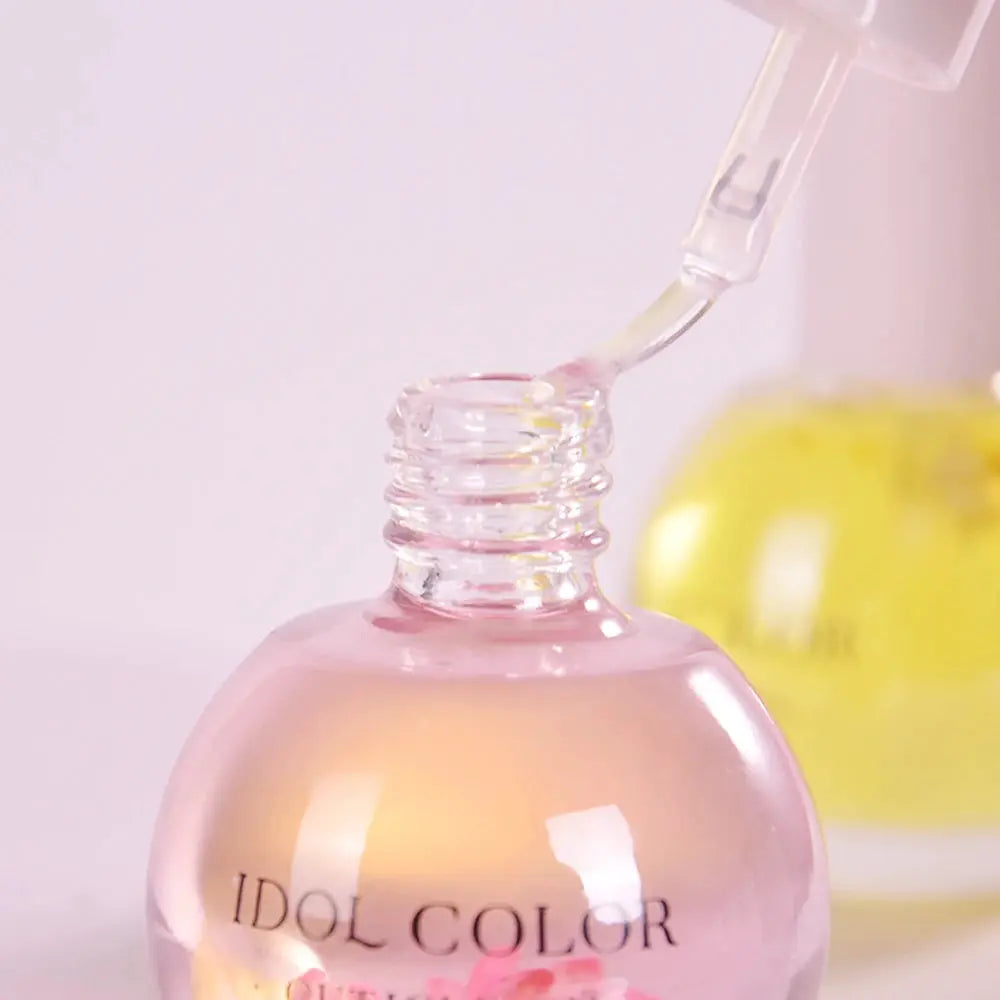 FloraNail 8 Flowers Nail Nutrition Oil With Dried Flower Infusions For Moisturized Cuticles And Nail Growth Support