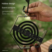Outdoor Hanging Mosquito Coil Holder for Camping and Hiking Mosquito Coil Tray Organizer