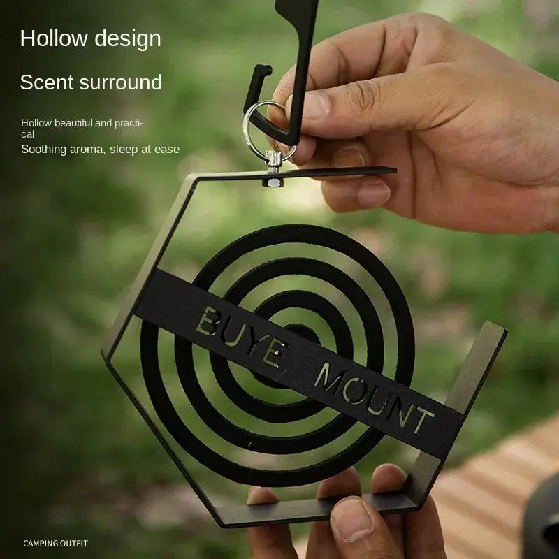 Outdoor Hanging Mosquito Coil Holder for Camping and Hiking Mosquito Coil Tray Organizer