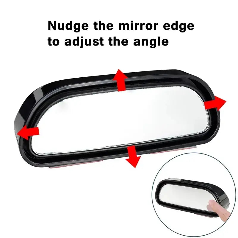 Adjustable Wide Angle Side Mirror Blind Spot Convex Rear View Mirror For Car Reverse Parking Auxiliary
