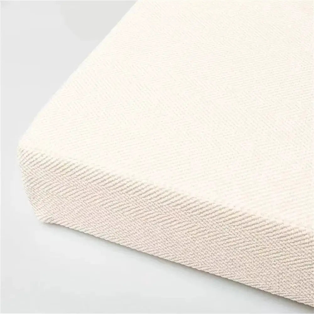 Simples Market beige square chair bench seat cushion with machine-washable cover