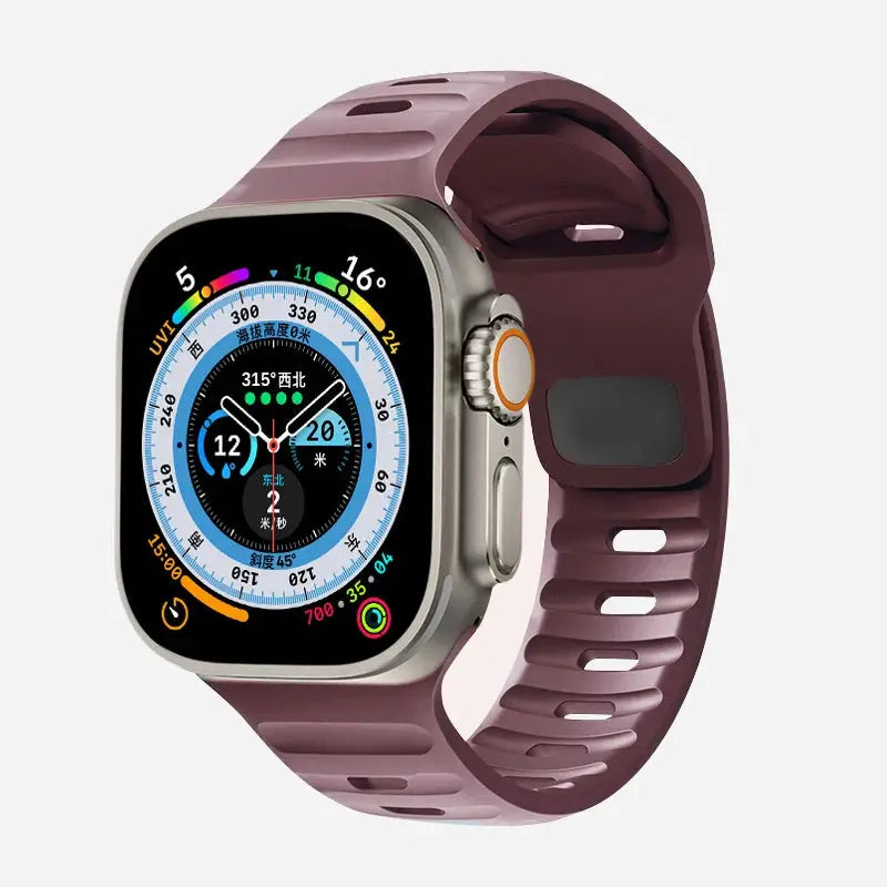 Strap For Apple Watch Band 49mm 44mm 45mm 41mm 40mm 42mm 38mm Soft Silicone sport Bracelet iwatch Serise 8 7 SE 6 5 9 Ultra 49mm