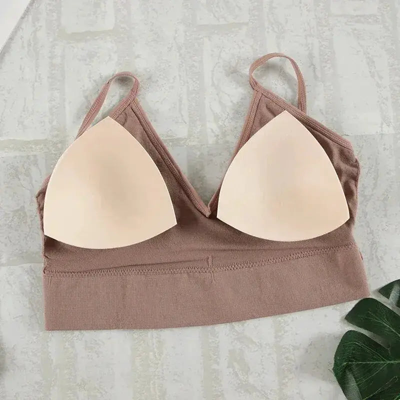 Velvet Lace Seamless Padded Bralette And G String Set For Women Wireless Comfort Everyday Wear