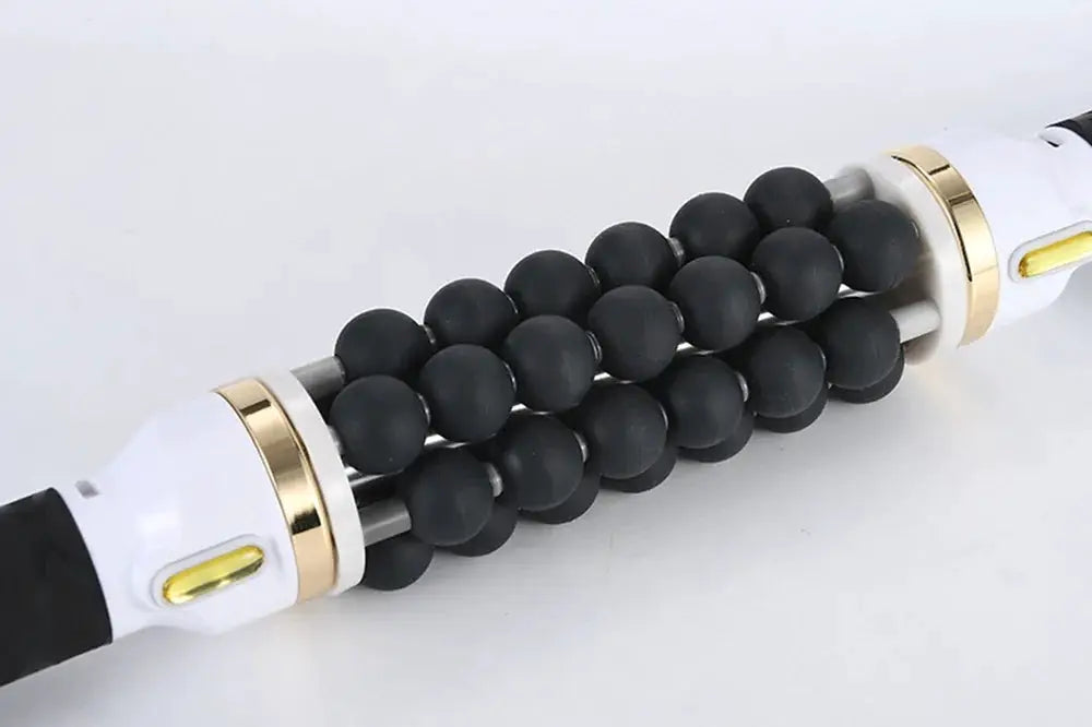 New 40W high-frequency bead massager by Simples Market with black roller beads and white-gold casing