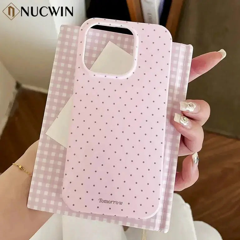 Polka Dot iPhone Case Ultra Slim Shockproof For iPhone 11 12 13 14 15 16 17 Pro Max And Air