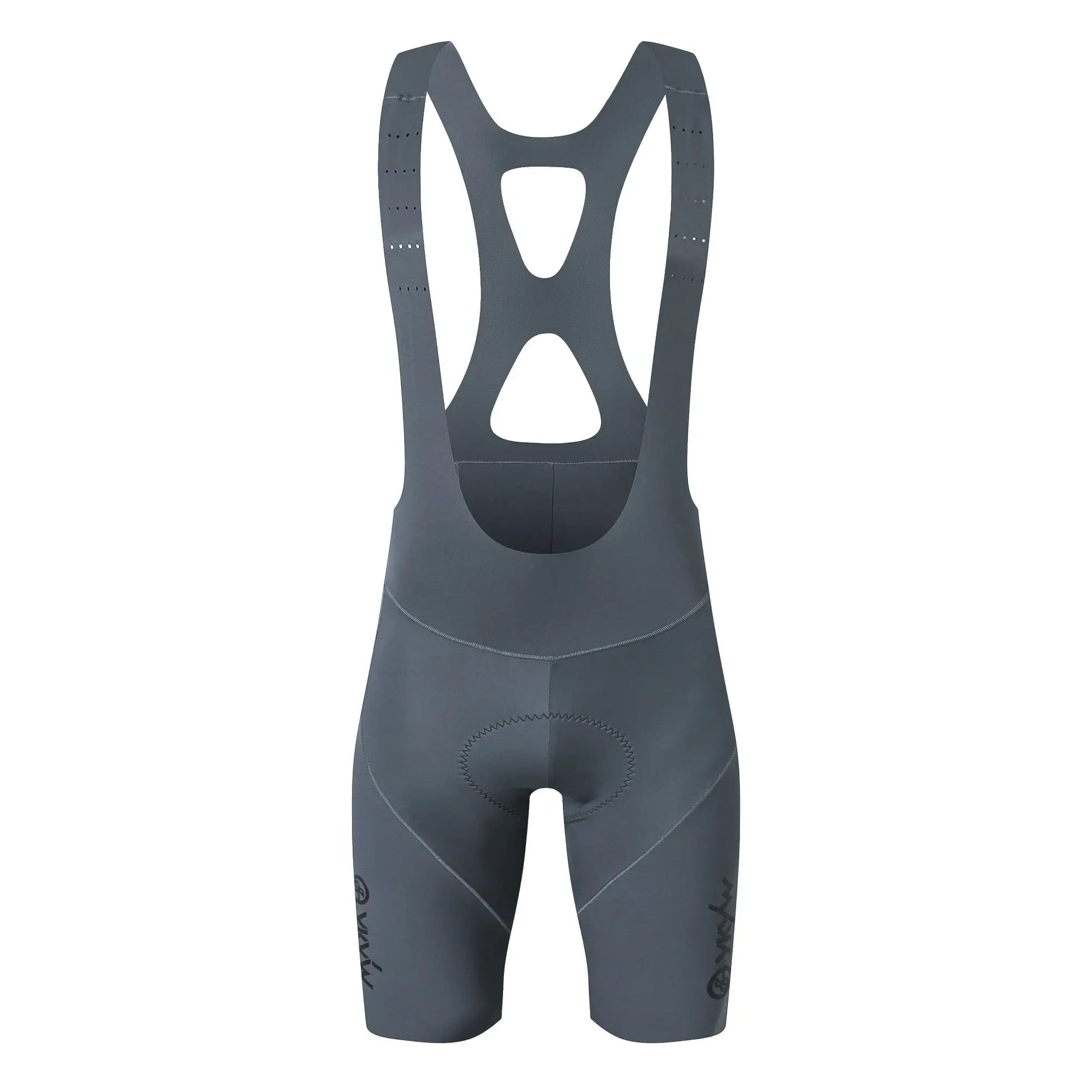 YKYWBIKE men's cycling bib shorts with hollow back, breathable gray fabric and 3D padding by Simples Market