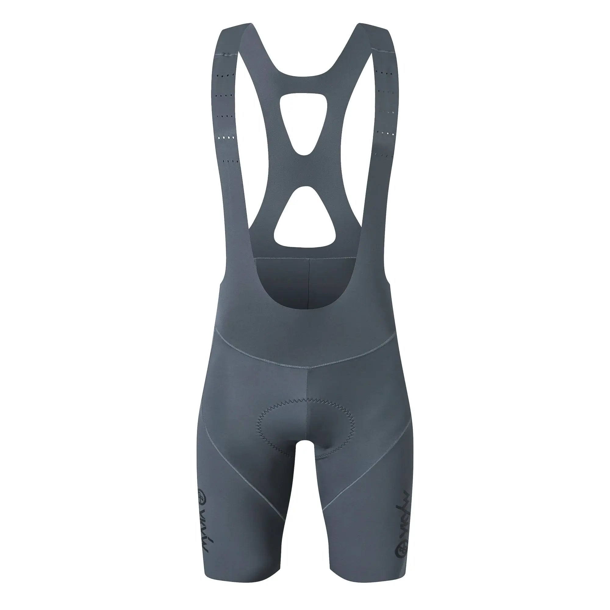 YKYWBIKE men's cycling bib shorts with hollow back, breathable gray fabric and 3D padding by Simples Market