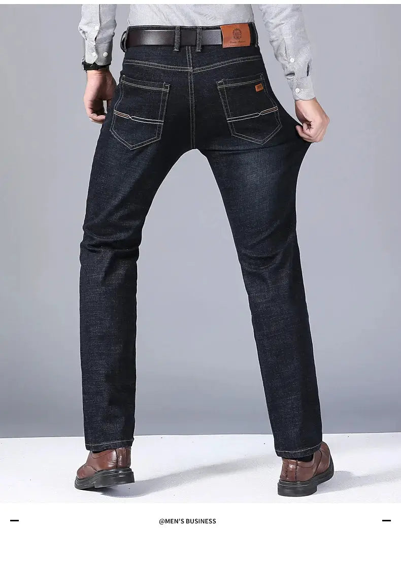 Men's classic dark denim jeans by Simples Market, size 32-38