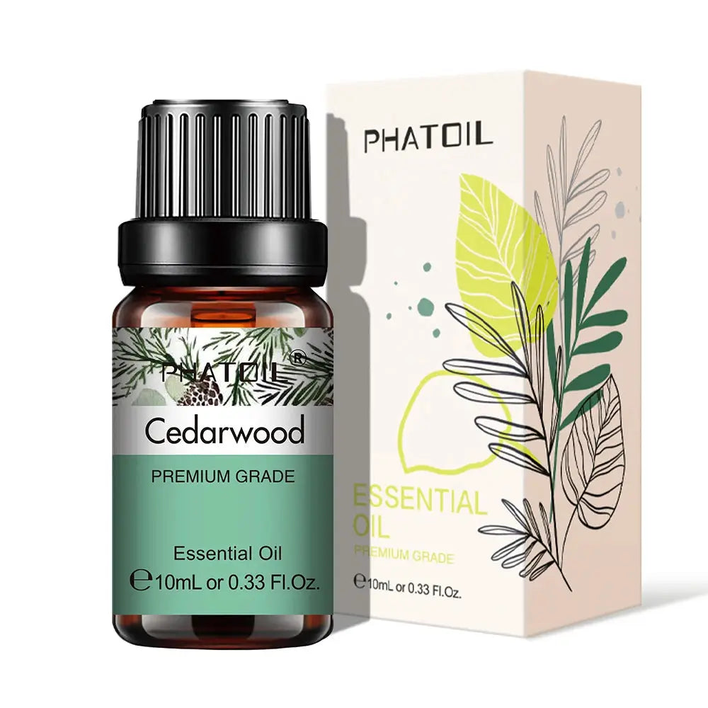 PHATOIL 10ml Natural Plant Essential Oil Eucalyptus Lavender Bergamot Vanilla Peppermint For Diffuser