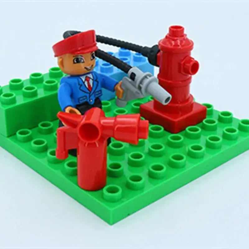 Big Building Blocks Compatible With Large Bricks Road Plates Car Parking Fuel Station Traffic Educational Toys For Kids