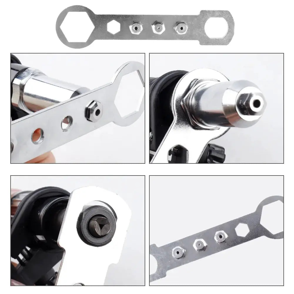 2.4 To 4.8 Mm Electric Rivet Gun Adapter Kit For Cordless Drills High Efficiency Riveting Tool