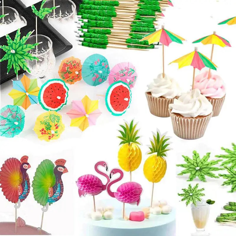 Flamingo Party Decorations for Beach Summer Pool Parties Luau Birthday Celebration Tropical Paper Decor