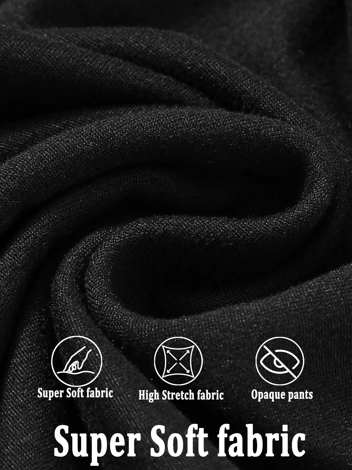 Women's black flare pants, high-waisted tummy-control; super-soft, high-stretch, opaque fabric
