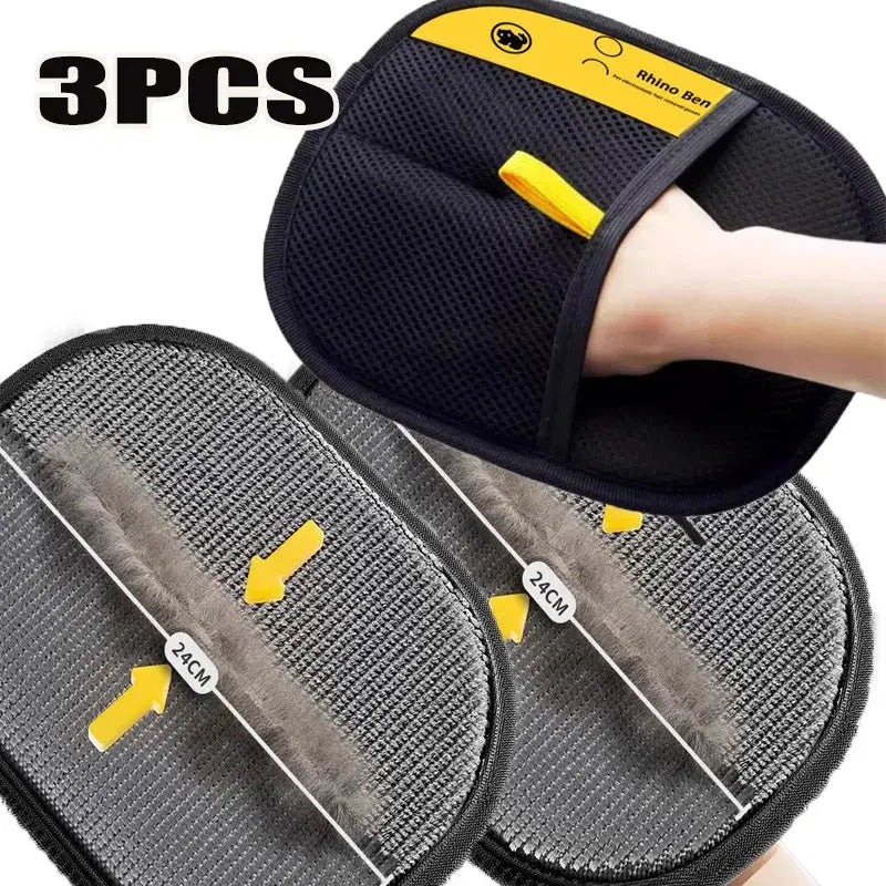 Pet Hair Cleaning And Collection Gloves Double Sided Multi Functional Beauty Glove Tool For Pet Owners