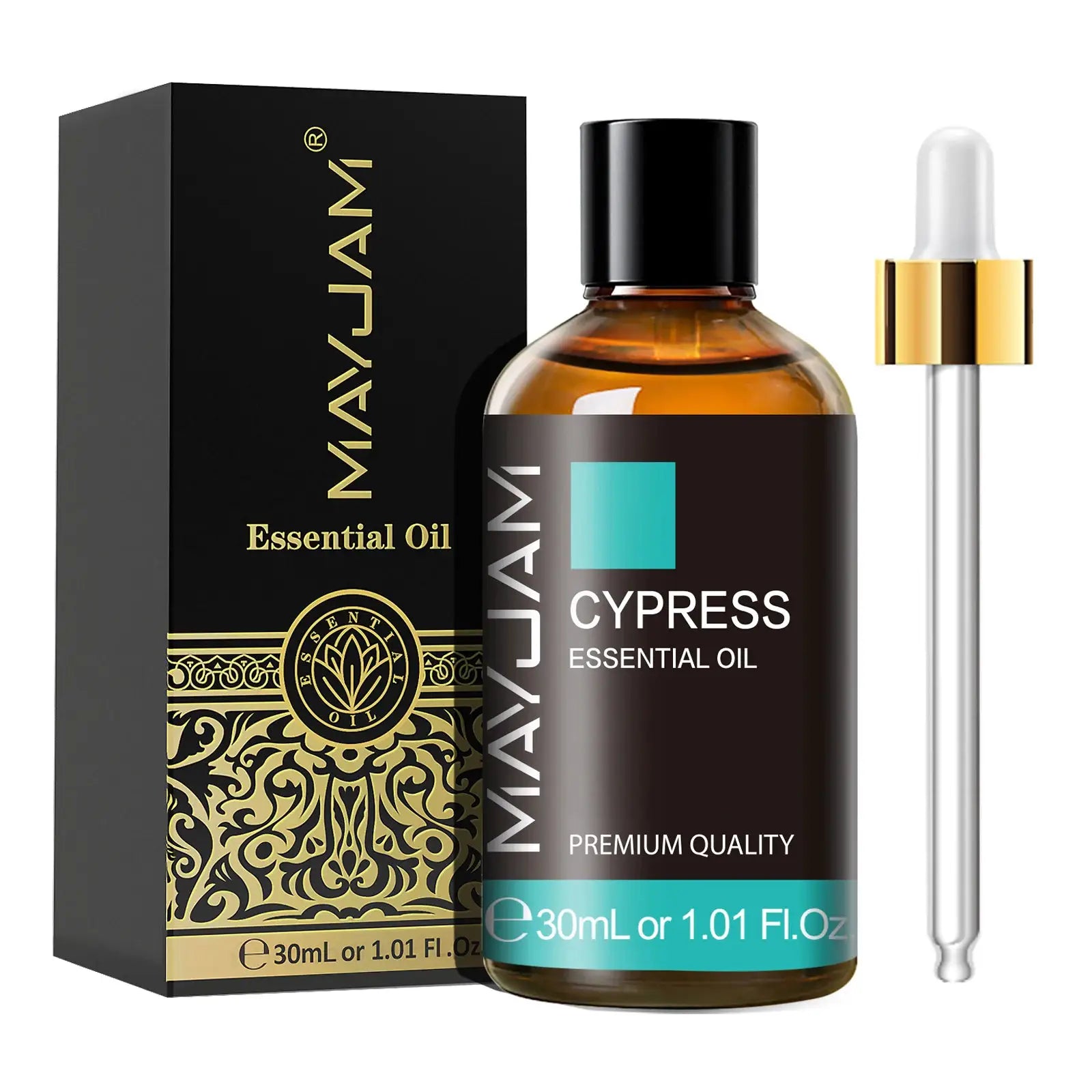 MAYJAM Essential Oil Set With Citronella Jasmine Eucalyptus Orange Lemongrass Black Pepper Cajeput Cypress Ginger