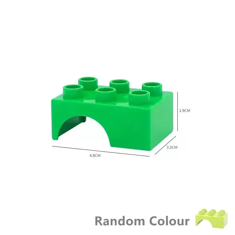 Big Size Building Blocks Marble Race Run Maze Educational Toy For Kids With Large Bricks And Ball Chute Giraffe Gift