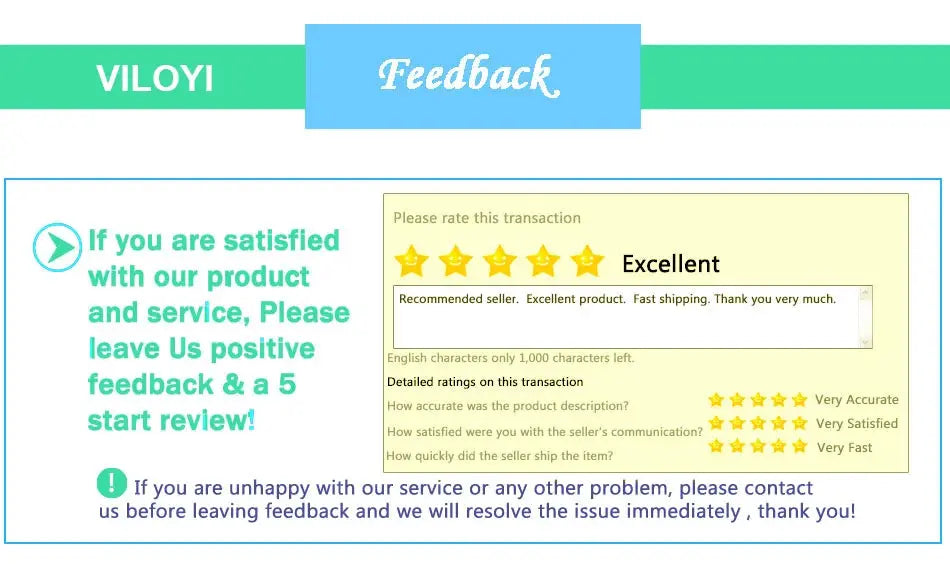 Shower head product feedback banner by Simples Market with 5-star rating prompt and star ratings