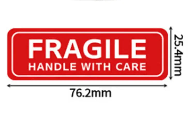 100 Pack Fragile Stickers Please Handle With Care Warning Labels For Shipping And Diy Supplies