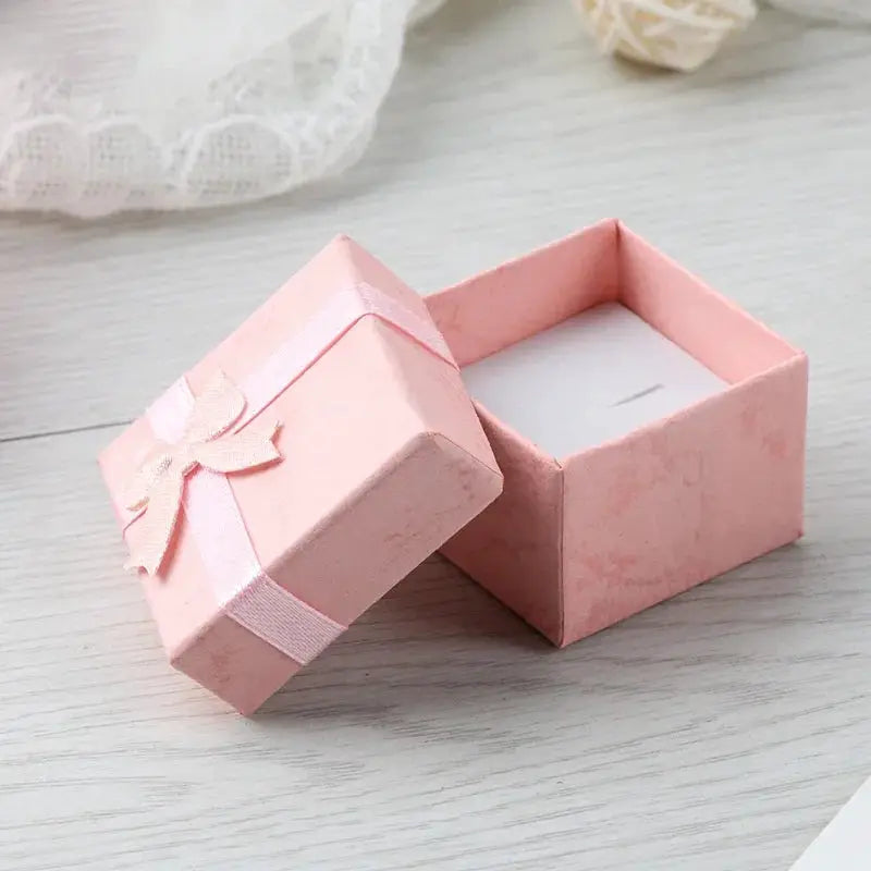 12 Pack Paper Jewelry Boxes Multi Color Gift Packaging For Earrings And Rings 4 By 4 By 3 Cm Wholesale