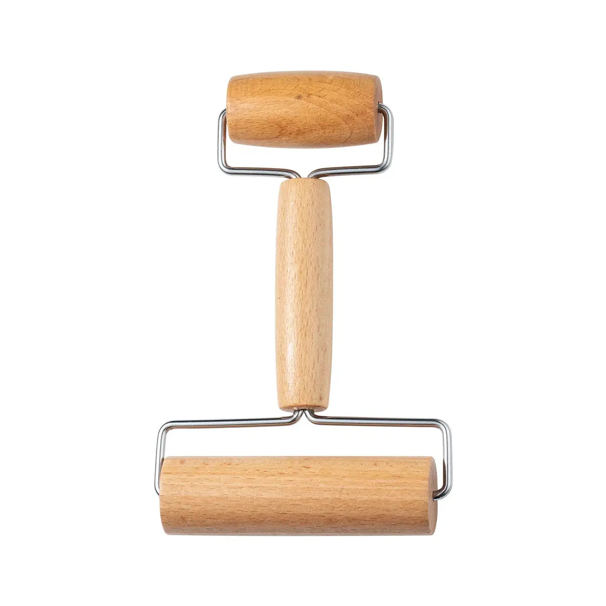 MapleWood Co Double Ended Rolling Pin Solid Maple Wood Labor Saving Roller Style Dough Roller For Effortless Rolling