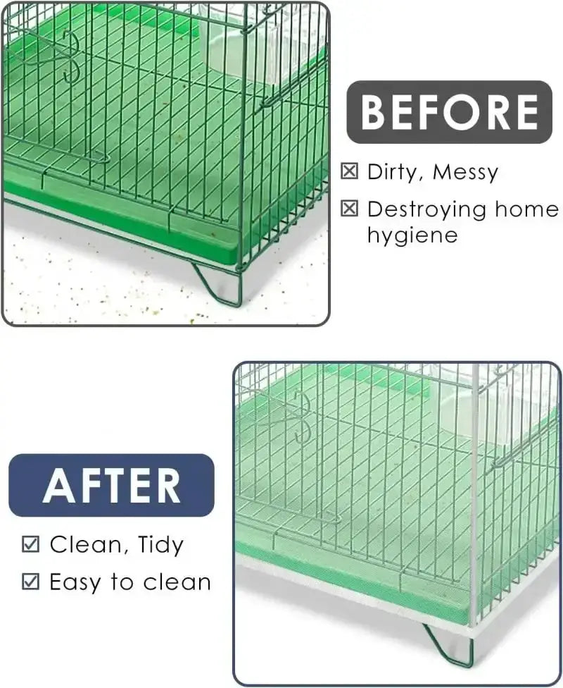 Simples Market mesh bird cage cover net for parrot cages; stretchy, easy-to-clean guard to keep cages tidy
