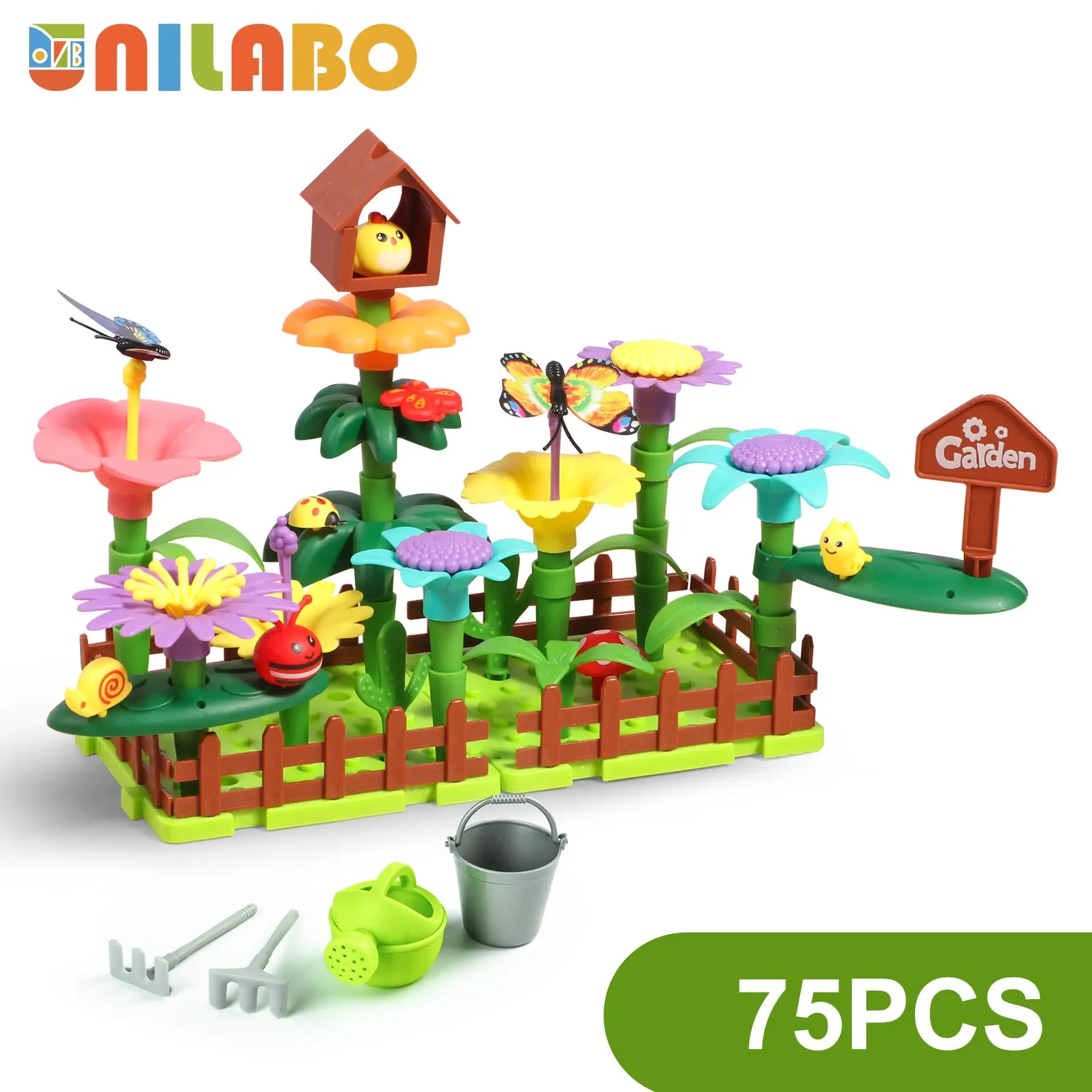 STEM Flower Garden Building Toy For Kids Aged Three To Seven Perfect Gift For Boys And Girls
