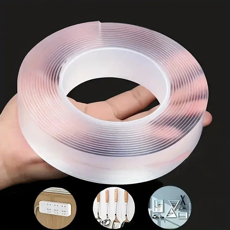 5M Double Contact Nano Tape Extra Strong Adhesive For Kitchen And Bathroom Waterproof And Cleanable