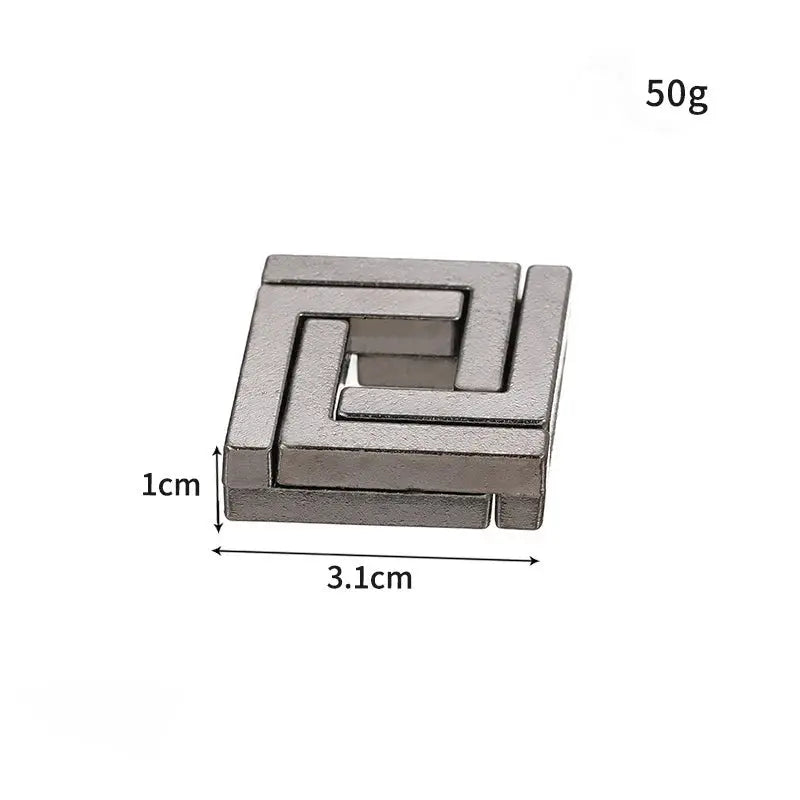 Lock Puzzles Classic IQ Metal Brain Teaser Baffling Puzzle Game Toy for Children and Adults Gift