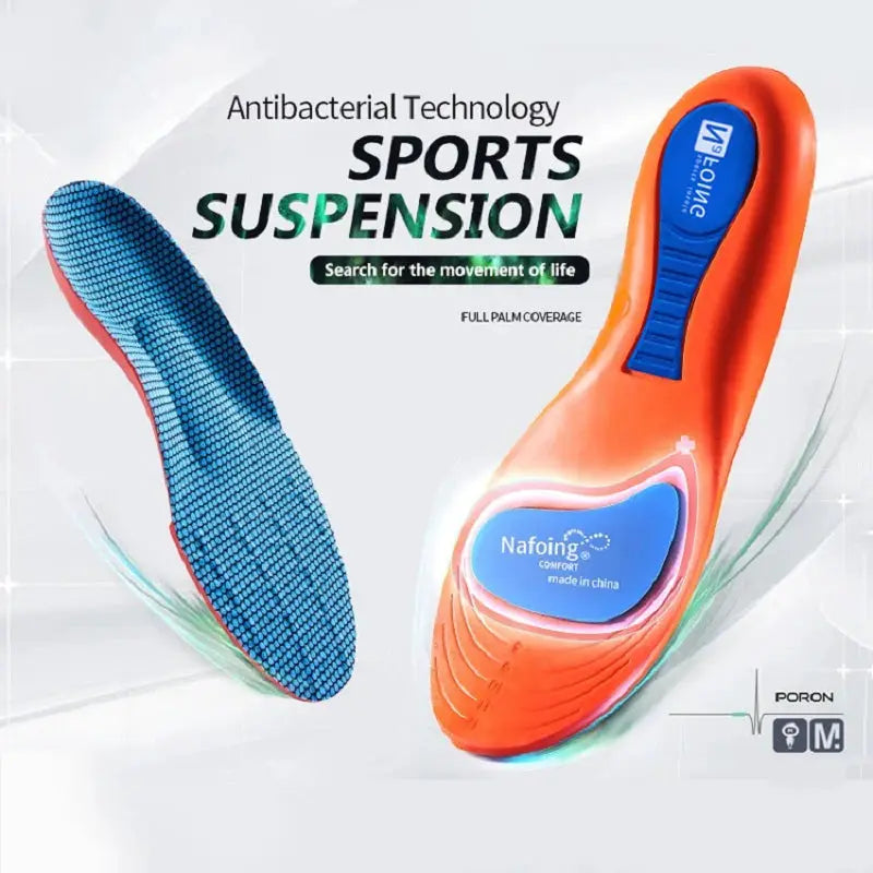 Sport Orthopedic Insoles For Men And Women EVA Memory Foam Breathable Shock Absorbing Insole For Running And Basketball