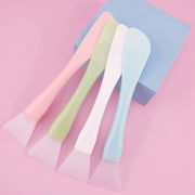 Silicone Facial Mask Brush With Soft Head And Scraper Dual Use Mud Film Tool For DIY Beauty Wholesale