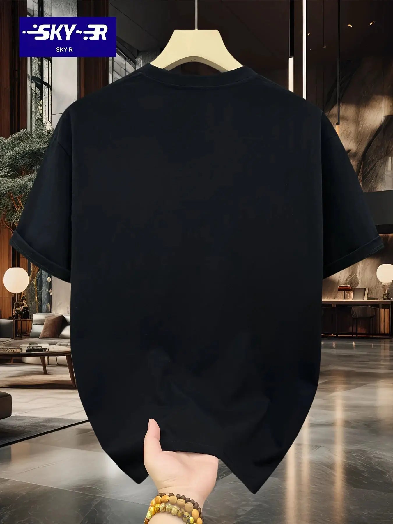 Summer Men's 100 Percent Cotton Casual T Shirt With Letter Pattern Printed Round Neck Short Sleeve Large Size Loose Fit