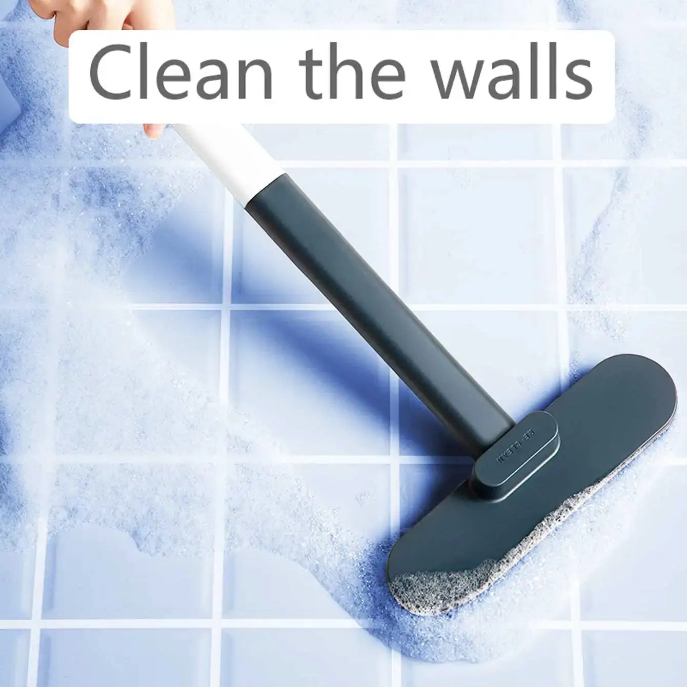 GleamGuard Multifunction Long Handled Window Brush Wet And Dry Dual Use For Windows Sofas Walls And Pet Hair Cleaning