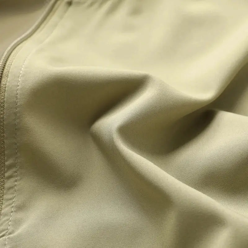 Summer Ultra-Thin Men's Sleeveless Vest in beige quick-dry fabric for breathable outdoor wear