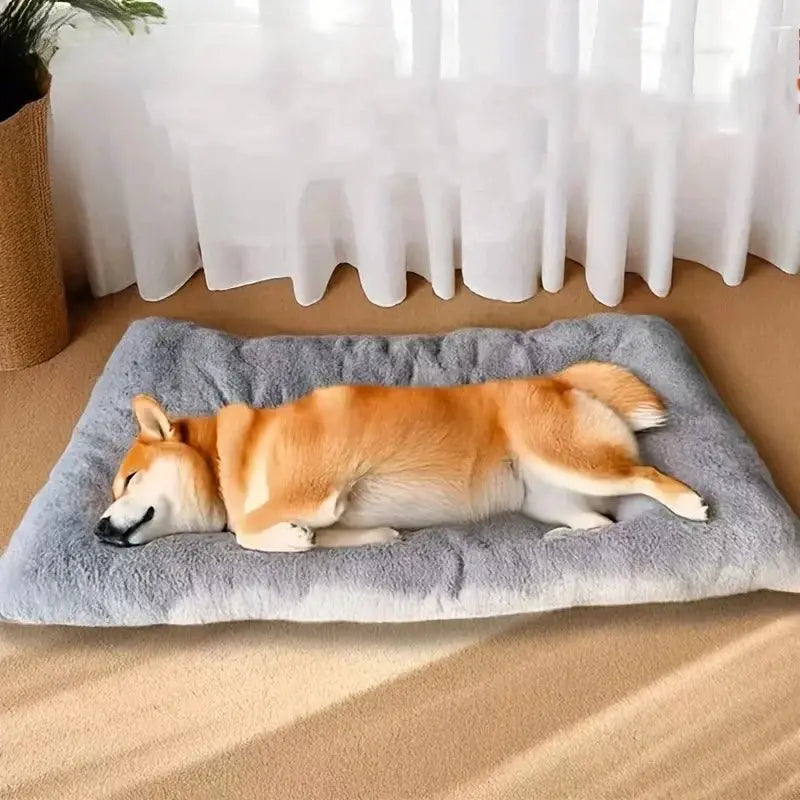 Large Plush Dog Bed Sofa Style Thickened Super Soft Polyester Pet Mat Crate Mat For Small Medium And Large Dogs