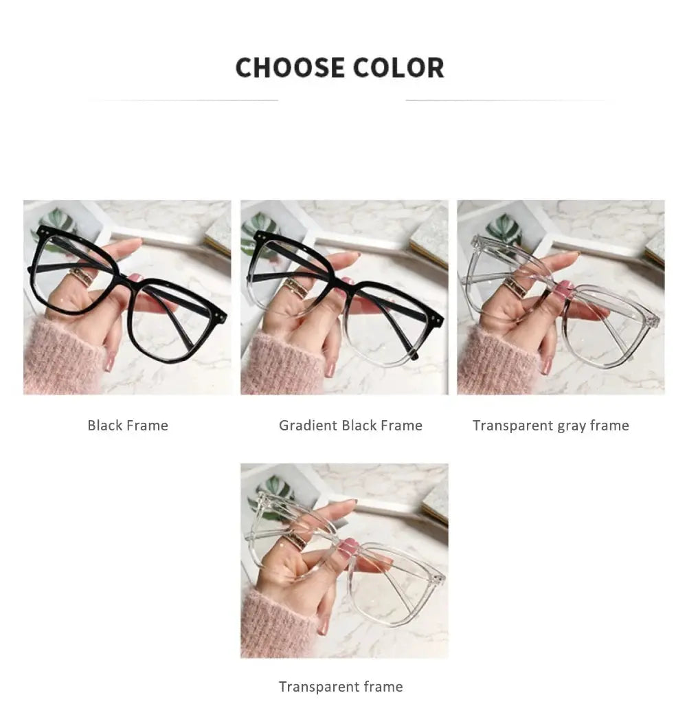 LuminaWear Cat Eye Glasses Ultralight Unisex Clear Lens Blue Light Blocking 20 Percent Protection