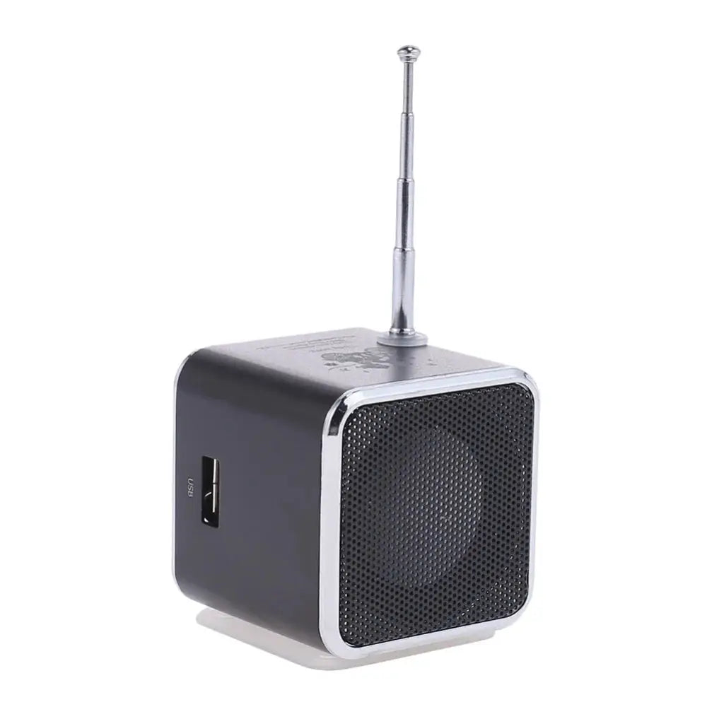 Mini Bluetooth Speaker Portable FM Radio MP3 Player AUX USB Sound Box With Metal Casing