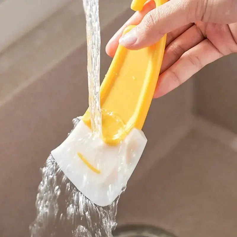 Silicone Spatula Cleaning Scraper Soft Blade Kitchen Utensils For Pan Pot And Dish Cleaning