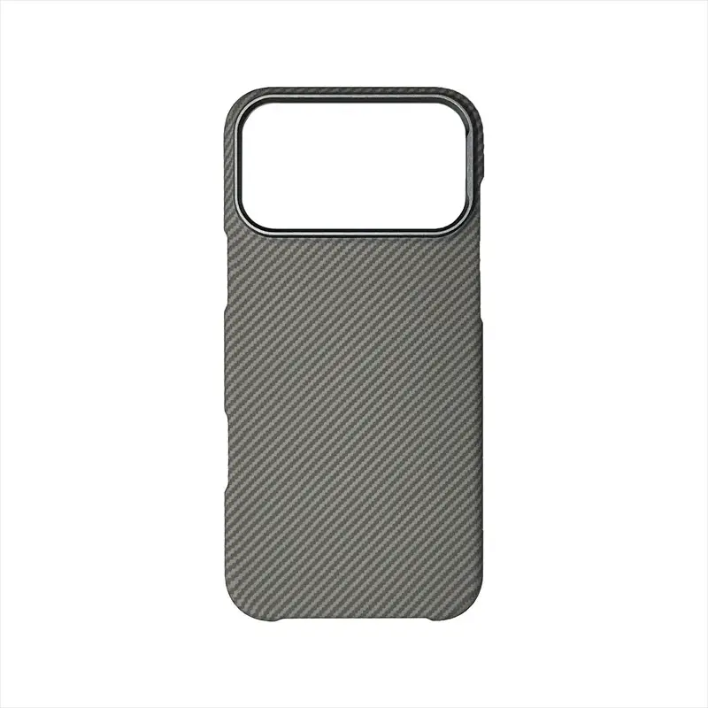 iPhone MagSafe case with carbon fiber pattern and abstract geometric design for Pro Max/Air