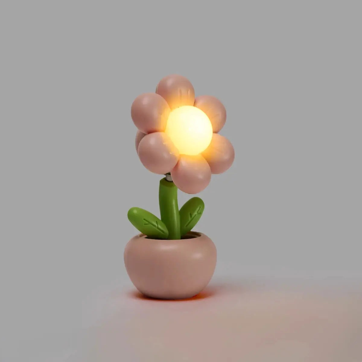 FloraGlow Mini LED Floral Potted Night Light Soft Glowing Flower For Cozy Bedroom And Desk Ambience