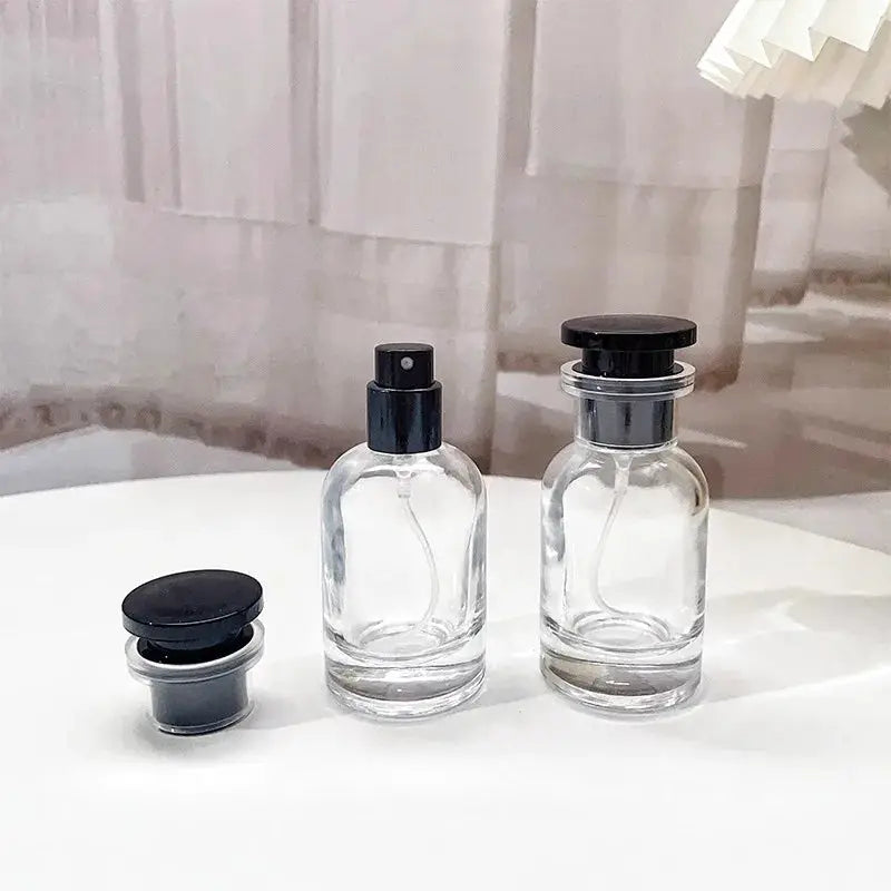 Five 30ml Glass Perfume Spray Bottles Set Portable Travel Empty Containers For Fragrances Colognes And Essential Oils