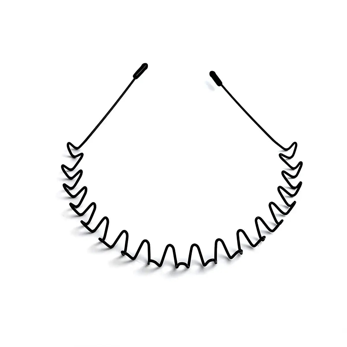 KoreanFlex Unisex Simplified Korean Fashion Hair Hoops With Anti Slip Alloy Clips For Sports And Daily Wear