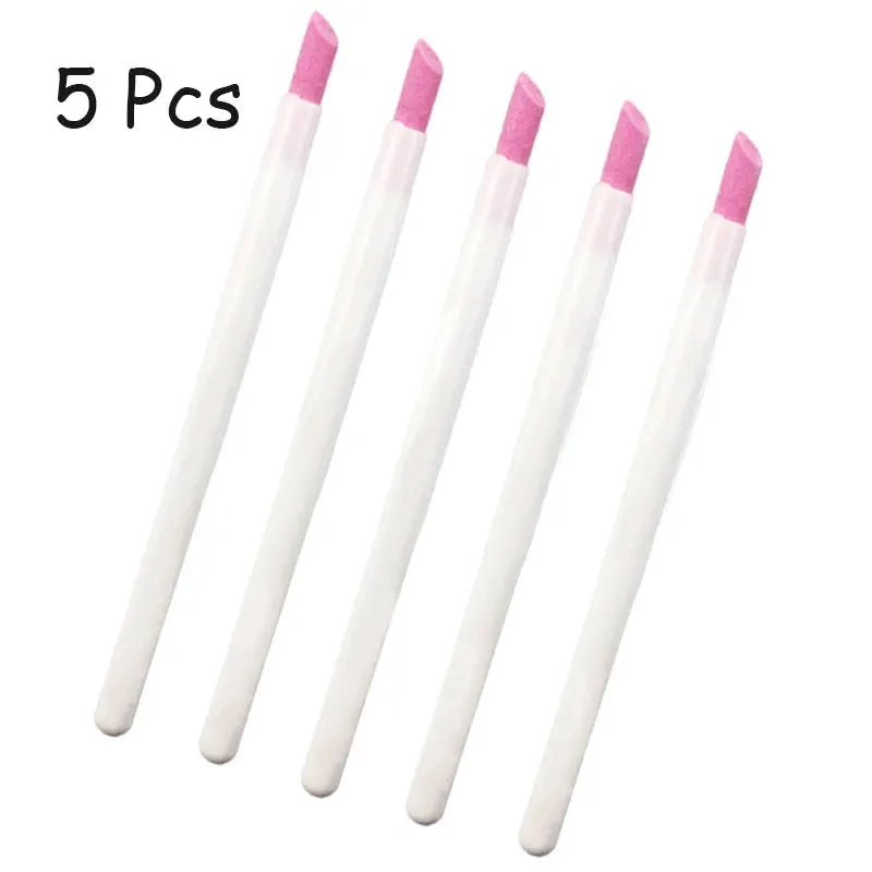 Quartz Grinding Pen Nail Art Set Cuticle Scissors Dead Skin Remover UV Gel Polish Removal Manicure Files Tools