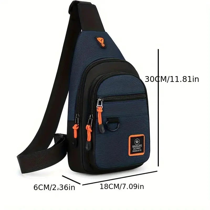 TrailMate Men's Outdoor Shoulder Bag Waterproof Crossbody for Hiking and Travel Gear