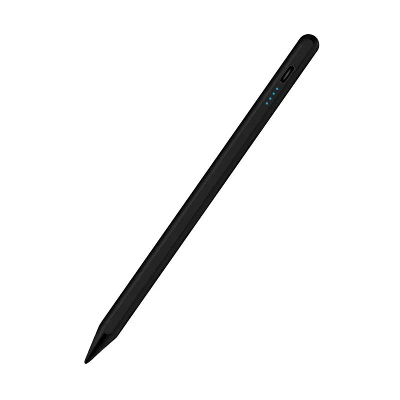 Universal stylus pen, black with blue indicator dots, for tablets and smartphones