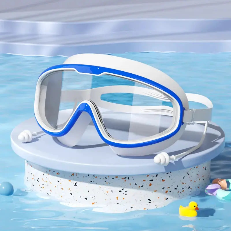 Kids Swimming Goggles Big Frame HD View Anti Fog Waterproof For Boys And Girls Multi Color