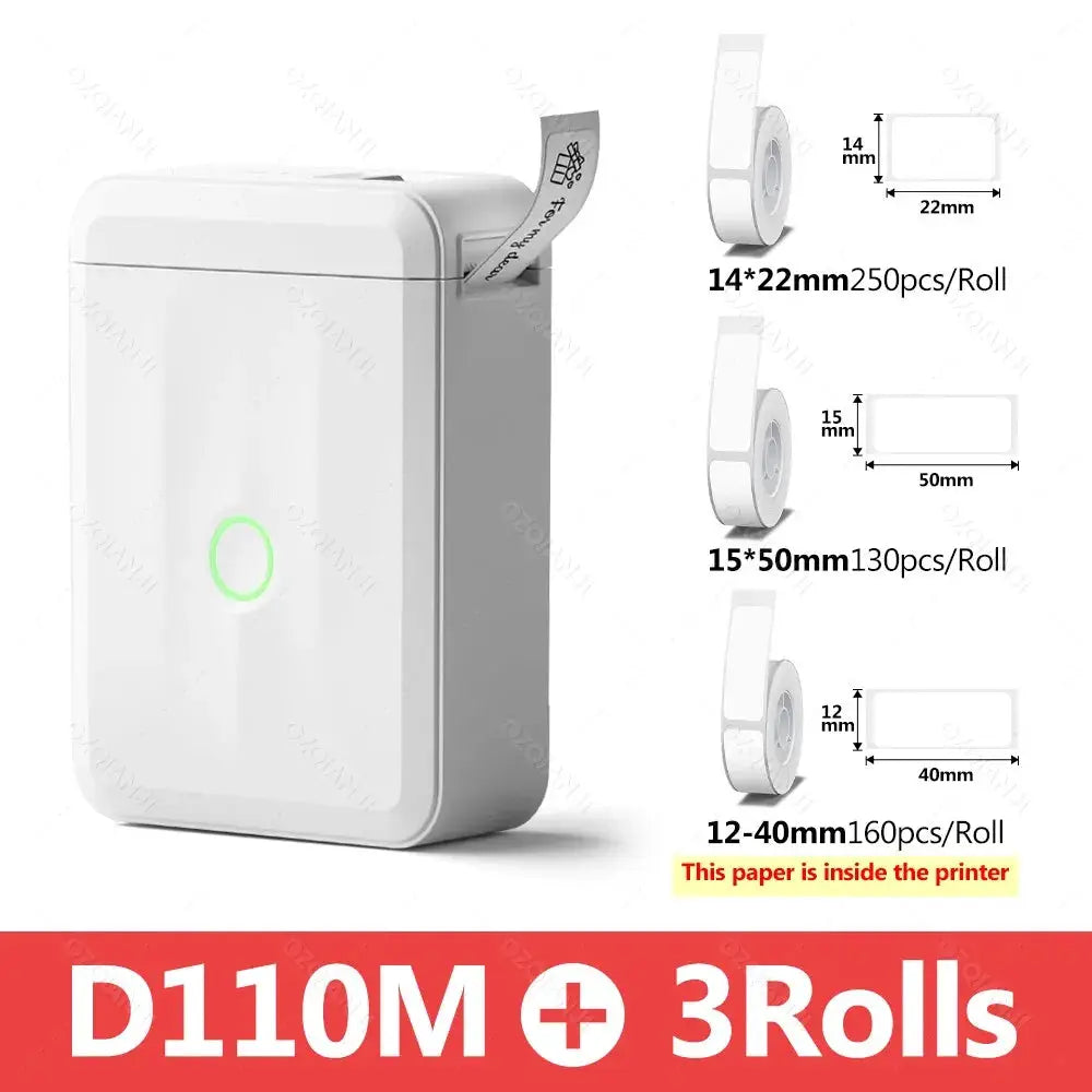 Niimbot D110 Smart Portable Direct Thermal Label Printer With Wireless