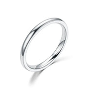2mm Rose Gold Stainless Steel Ring For Women And Girls Minimalist Fashion Jewelry Gift